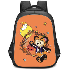 Duffy And Friends Duffy Backpack StudentPack - Duffy Halloween Poster Orange Background