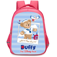 Duffy And Friends Duffy Backpack StudentPack - Duffy Sailor Standing On Blue Stripe Background