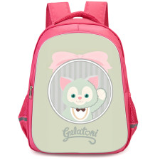 Duffy And Friends Gelatoni Backpack StudentPack - Gelatoni Portrait Inside Round Badge