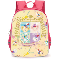 Duffy And Friends Backpack StudentPack - Duffy And Friends Happy Marching Fun Poster Art