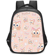 Duffy And Friends Linabell Backpack StudentPack - Linabell Sticker On Pink Background