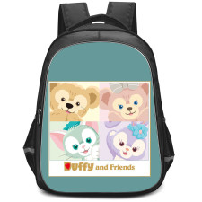 Duffy And Friends Backpack StudentPack - Duffy And Friends Portrait Poster On Green Background