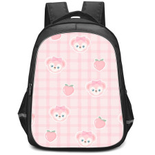 Duffy And Friends ShellieMay Backpack StudentPack - ShellieMay Patter Art On Pink Checkered Background