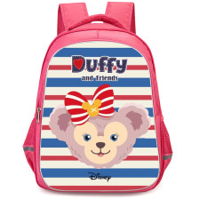 Duffy And Friends ShellieMay Backpack StudentPack - ShellieMay Avatar On Blue Red Stripe Background