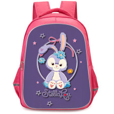 Duffy And Friends StellaLou Backpack StudentPack - StellaLou Sticker On Purple Background