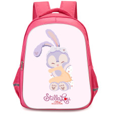 Duffy And Friends StellaLou Backpack StudentPack - StellaLou Wearing Pajama On Pink Background