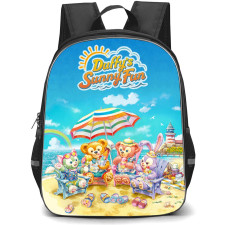 Duffy And Friends Backpack StudentPack - Duffy And Friends Sunny Fun In Beach Poster