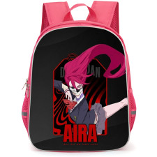 Dan Da Dan Aira Backpack School Bag StudentPack - Aira Demon Mask Illustration Art Poster