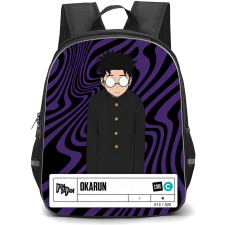 Dan Da Dan Okarun Backpack School Bag StudentPack - Okarun Purple Wave Card Poster