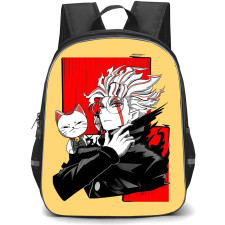 Dandadan Ken Takakura Backpack StudentPack - Ken Takakura Cat On The Shoulder