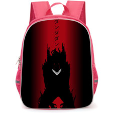 Dandadan Ken Takakura Backpack StudentPack - Ken Takakura Silhouette Red Background