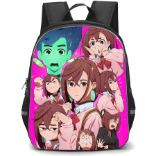 Dandadan Momo Ayase Backpack StudentPack - Momo Ayase Cartoon Art Collage