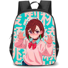 Dandadan Momo Ayase Backpack StudentPack - Momo Ayase Showing Paw On Japanese Background