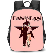 Dandadan Backpack StudentPack - Dandadan Ayase Momo and Okarun Arms On The Shoulder