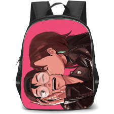 Dandadan Backpack StudentPack - Dandadan Ayase Momo and Okarun Kissing Cheek