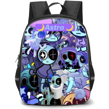 Dandys World Astro Backpack StudentPack - Astro Purple Collage Poster