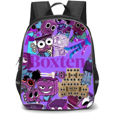 Dandys World Boxten Backpack StudentPack - Boxten Army Collage On Purple Background