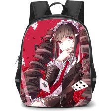 Danganropa Celestia Ludenberg Backpack StudentPack - Celestia Ludenberg Side Portrait Red Background