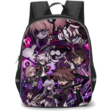 Danganropa Backpack StudentPack - Characters Sticker Art Violet Background