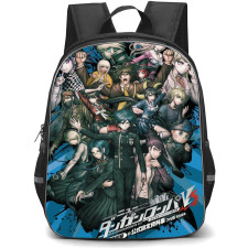 Danganropa Backpack StudentPack - Characters Watercolor Art Blue Background