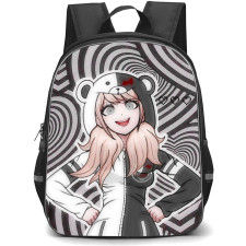 Danganropa Junko Enoshima Backpack StudentPack - Junko Enoshima Heart Pattern Art