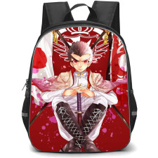 Danganropa Kiyotaka Ishimaru Backpack StudentPack - Kiyotaka Ishimaru Sitting Red Background