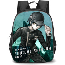 Danganropa Shuichi Saihara Backpack StudentPack - Shuichi Saihara Portrait Green Background