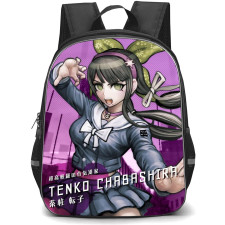 Danganropa Tenko Chabashira Backpack StudentPack - Tenko Chabashira Portrait Pink Background