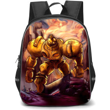 Darkstalkers Huitzil Backpack StudentPack - Huitzil Holding a Sword Comic Art