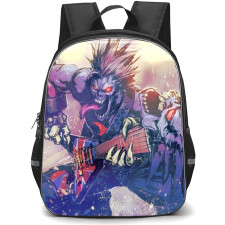 Darkstalkers Lord Raptor Backpack StudentPack - Lord Raptor Playing an Electric Guitar Pop Art