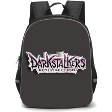 Darkstalkers Backpack StudentPack - Logo Wall Cracked Design Sticker Art