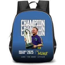Darts Luke Littler Backpack School Bag StudentPack - Luke Littler Historic World Darts Championship Poster