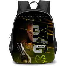Darts Michael Van Gerwen Backpack School Bag StudentPack - Michael Van Gerwen MVG Typography Graphic Art Poster