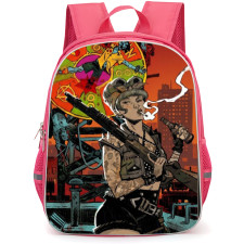 Dead Island Backpack School Bag StudentPack - Dead Island Wheel Of Fortune Tarot Card Poster