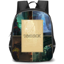 Deadlock Backpack School Bag StudentPack - Deadlock Map Collage Game Poster