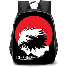 Death Note L Backpack StudentPack - L Side Portrait On Black Background