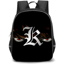 Death Note Light Yagami Backpack StudentPack - Light Yagami Eyes With K Logo