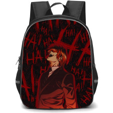 Death Note Light Yagami Backpack StudentPack - Comic Series Light Yagami Laughing On Ha Background