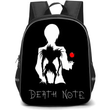 Death Note Backpack StudentPack - Light Yagami Ryuk Silhouette On Black Background