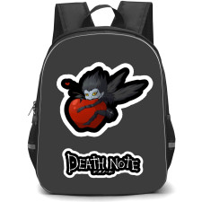 Death Note Ryuk Backpack StudentPack - Ryuk Eating Apple Cartoon Art Sticker