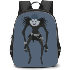Death Note Ryuk Backpack StudentPack - Ryuk Standing Minimalist On Navy Background