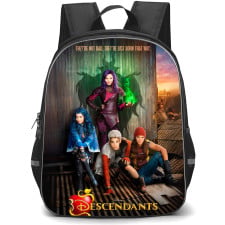 Descendants Backpack School Bag StudentPack - Characters They're Not Bad, They're Just Born That Way Quote Poster