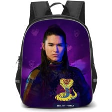 Descendants Jay Backpack School Bag StudentPack - Jay Fierce Portrait In Violet Background