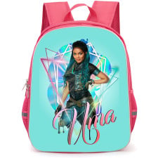 Descendants Uma Backpack School Bag StudentPack - Uma Smile Portrait Poster In Cyan Background