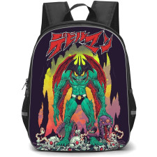 Devilman Crybaby Akira Fudo Backpack StudentPack - Akira Fudo Illustration Art By Mike Sutfin