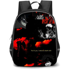 Devilman Crybaby Akira Fudo Backpack StudentPack - Akira Fudo Yes Its You I Welcome Death Collage Poster