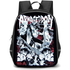 Devilman Crybaby Backpack StudentPack - Devilman Crybaby Blood End Illustration Art On Black Background
