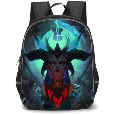 Diablo 4 Lilith Backpack StudentPack - Lilith Head Potrait