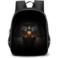 Diablo 4 Lilith Backpack StudentPack - Lilith Holding A Diablo Skull