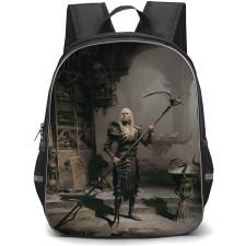 Diablo 4 Necromancer Backpack StudentPack - Necromancer Holding Staff Art